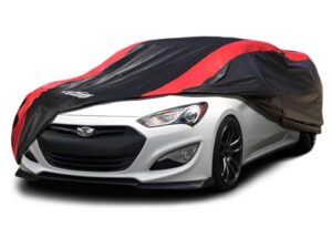 Car Cover Custom Fit for Hyundai Genesis Coupe 2008-2016, Coupe Car Cover Waterproof All Weather with Cotton Liner for Rain Snow