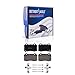 Alternative view of 8pc Brake Kit for 2010-2016 Hyundai Genesis Coupe 13.39" inch Front and 12.99" inch Rear Drilled and Slotted Disc Brake Rotors Ceramic Brake Pads 2011 2012