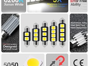 Alternative view of 11pcs Genesis LED Interior Lights Bulb Kit for Hyundai Genesis Coupe 2010 2011 2012 2013 2014 2015 2016 Super Bright 6000K Map Trunk Lights Interior LED Light Bulbs