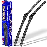 24" 20" Front Windshield Wiper blades Replacement for Hyundai Sonata 2006-2010,Genesis 2012-2014,Genesis Coupe 2010-2016,Premium All-Season Replacement Automotive Windshield Wipers