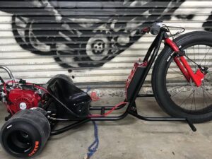 Alternative view of Drift Trike Red Black